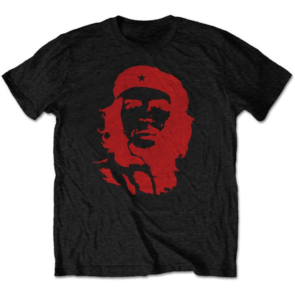Red On Black T-shirt Che Guevara Shirt